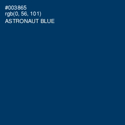 #003865 - Astronaut Blue Color Image